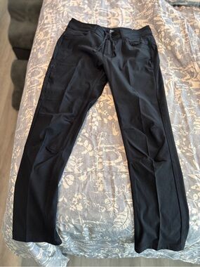 Prana Black Active Pants with Waistband Detail